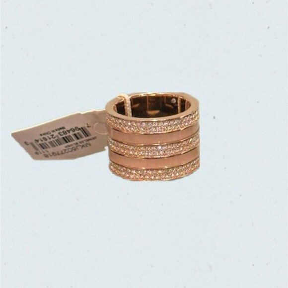 Michael Kors Three Layer Rose Gold Blush Ring NWT - Picture 1 of 3